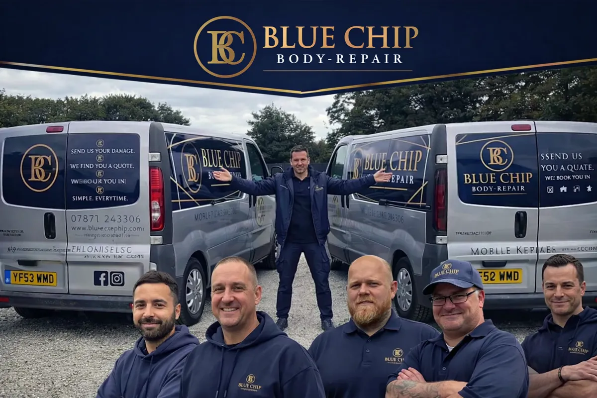 Blue Chip Body Repair — From struggling on his own in a van to now running a million pound business